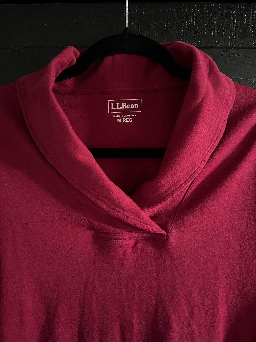 L.L. Bean Women's Raspberry Cowl-Neck Sweater